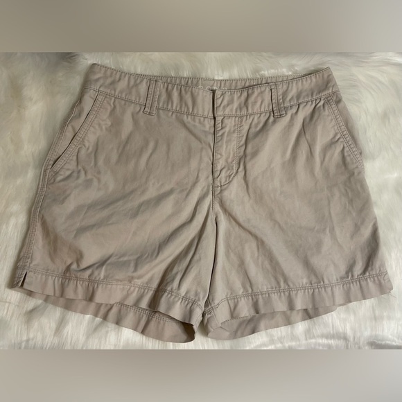 Sonoma Khaki Chino Shorts Mid Rise Waist Flat Front - Picture 1 of 6